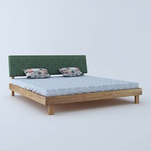 Wood Edge Design Rota Bed Without Storage (Teak Finish, Queen Bed Size, Teak)
