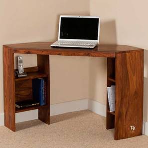 Study Table Design Design Corno Solid Wood Study Table in Melamine Finish