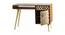 Faraj Study Table (Melamine Finish, Honey & Tile Natural) by Urban Ladder - Front View Design 1 - 364820