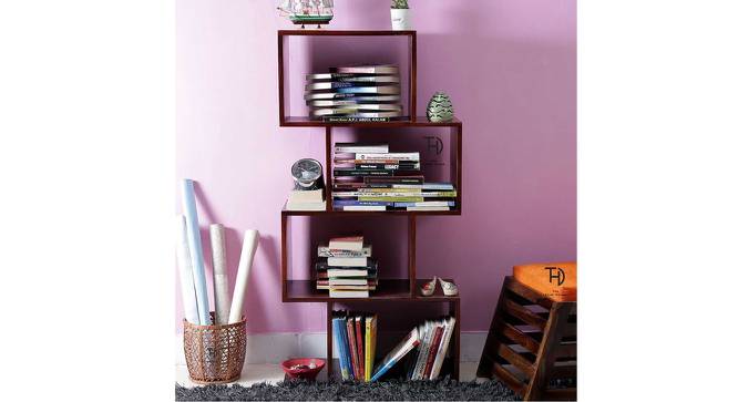 Mitali Bookshelf (HONEY, Melamine Finish) by Urban Ladder - Cross View Design 1 - 364915