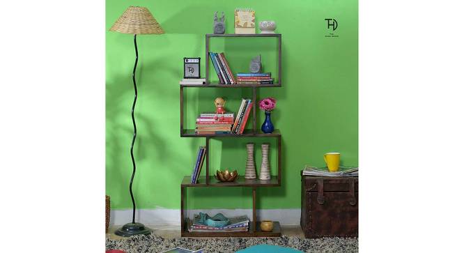 Myra Bookshelf (PROVINCIAL TEAK, Melamine Finish) by Urban Ladder - Cross View Design 1 - 364916