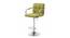 Ashe Bar Stool (Light Green, Metal & Leatherette Finish) by Urban Ladder - Rear View Design 1 - 365155