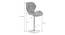 Alga Bar Stool (Light Grey, Metal & Velvet Finish) by Urban Ladder - Design 1 Dimension - 365191