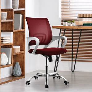 Boss Chair Design Cayle Metal Study Chair in Red Colour