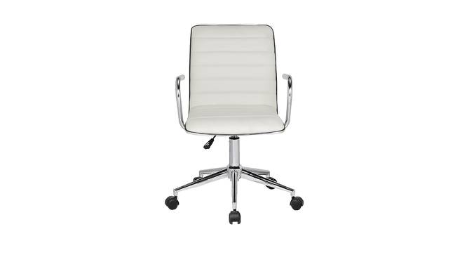 Bricker Study Chair (White) by Urban Ladder - Front View Design 1 - 365240
