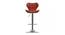 Brently Bar Stool (Red, Metal & Leatherette Finish) by Urban Ladder - Front View Design 1 - 365247
