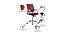 Cayle Study Chair (Red) by Urban Ladder - Rear View Design 1 - 365262