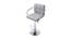 Bev Bar Stool (Light Grey, Metal & Leatherette Finish) by Urban Ladder - Rear View Design 1 - 365266