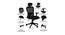 Bourne Study Chair (Black) by Urban Ladder - Design 1 Side View - 365279