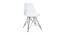 Cohen Lounge Chair (White, Plastic Finish) by Urban Ladder - Cross View Design 1 - 365324