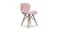Conan Lounge Chair (Light Pink, Leatherette Finish) by Urban Ladder - Cross View Design 1 - 365329