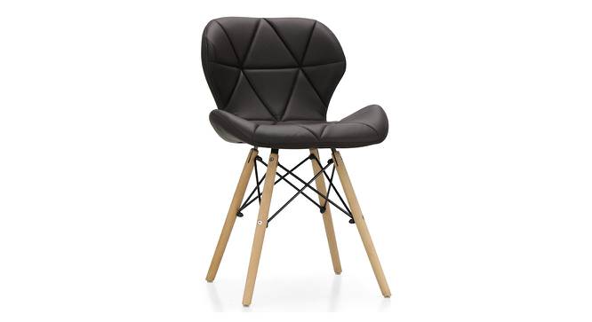Concetta Lounge Chair (Black, Leatherette Finish) by Urban Ladder - Cross View Design 1 - 365330