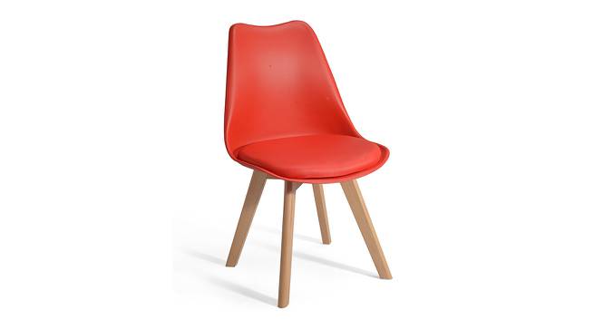 Conrad Lounge Chair (Red, Plastic Finish) by Urban Ladder - Cross View Design 1 - 365334