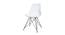 Cohen Lounge Chair (White, Plastic Finish) by Urban Ladder - Front View Design 1 - 365342