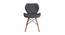 Cole Lounge Chair (Dark Grey, Leatherette Finish) by Urban Ladder - Front View Design 1 - 365344