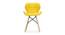 Colin Lounge Chair (Yellow, Leatherette Finish) by Urban Ladder - Front View Design 1 - 365345