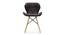 Concetta Lounge Chair (Black, Leatherette Finish) by Urban Ladder - Front View Design 1 - 365348