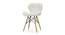 Colby Lounge Chair (White, Leatherette Finish) by Urban Ladder - Rear View Design 1 - 365361