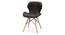 Concetta Lounge Chair (Black, Leatherette Finish) by Urban Ladder - Rear View Design 1 - 365366