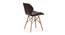 Confucius Lounge Chair (Brown, Leatherette Finish) by Urban Ladder - Rear View Design 1 - 365367