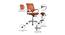 Colburn Study Chair (Orange) by Urban Ladder - Design 1 Side View - 365375