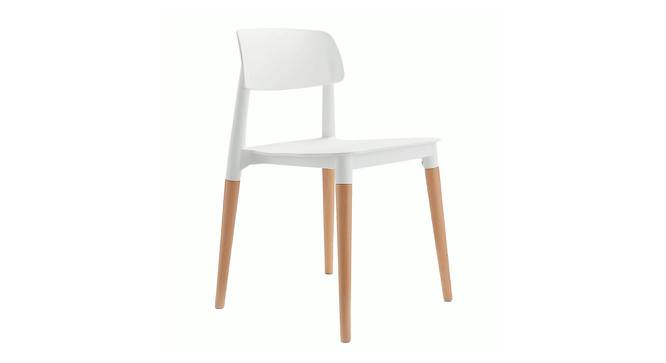 Crawford Lounge Chair (White, Plastic Finish) by Urban Ladder - Cross View Design 1 - 365437