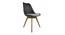 Creed Lounge Chair (Plastic Finish, Black & Light Grey) by Urban Ladder - Cross View Design 1 - 365438
