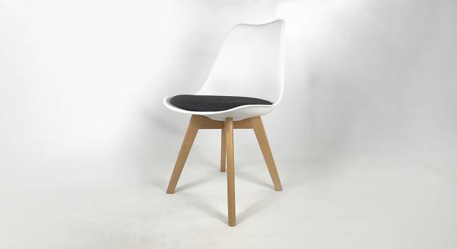 Cruzito Lounge Chair (Black & White, Plastic Finish) by Urban Ladder - Cross View Design 1 - 365440