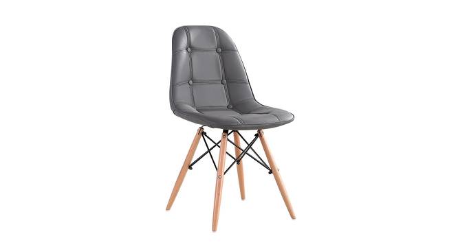Cuba Lounge Chair (Dark Grey, Leatherette Finish) by Urban Ladder - Cross View Design 1 - 365442