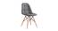 Cuba Lounge Chair (Dark Grey, Leatherette Finish) by Urban Ladder - Cross View Design 1 - 365442