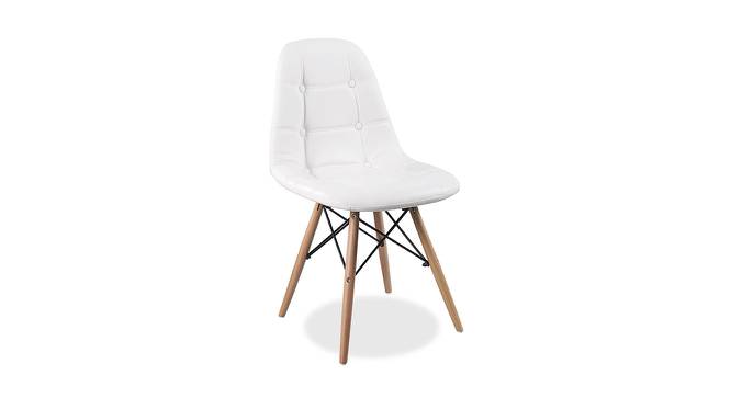 Cusick Lounge Chair (White, Leatherette Finish) by Urban Ladder - Cross View Design 1 - 365443