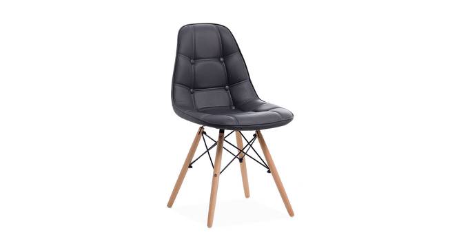 Cuthbert Lounge Chair (Black, Leatherette Finish) by Urban Ladder - Cross View Design 1 - 365444
