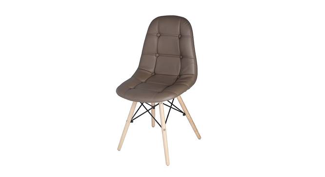 Cybil Lounge Chair (Brown, Leatherette Finish) by Urban Ladder - Cross View Design 1 - 365445