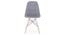 Crystal Lounge Chair (Grey & White, Leatherette & Fabric Finish) by Urban Ladder - Front View Design 1 - 365461