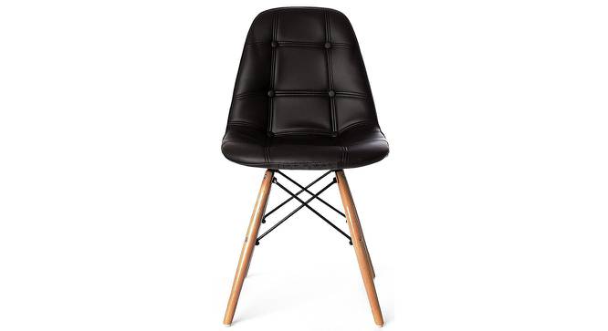 Cuthbert Lounge Chair (Black, Leatherette Finish) by Urban Ladder - Front View Design 1 - 365464