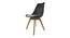 Creed Lounge Chair (Plastic Finish, Black & Light Grey) by Urban Ladder - Rear View Design 1 - 365477