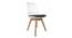 Cruzito Lounge Chair (Black & White, Plastic Finish) by Urban Ladder - Rear View Design 1 - 365479