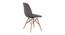 Cuba Lounge Chair (Dark Grey, Leatherette Finish) by Urban Ladder - Rear View Design 1 - 365481