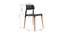 Courtney Lounge Chair (Black, Plastic Finish) by Urban Ladder - Design 1 Dimension - 365512