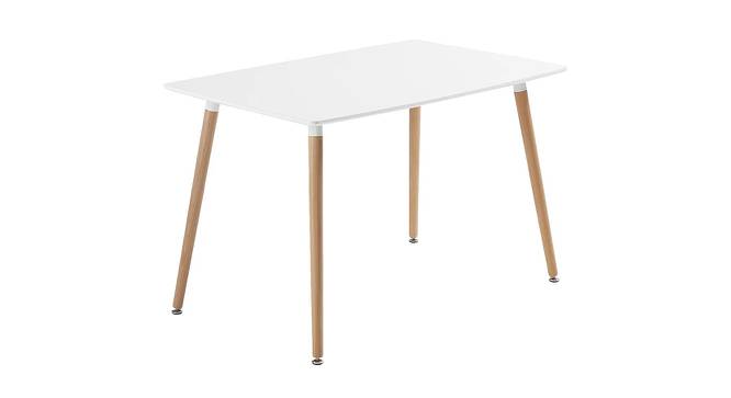 Elsa 4 to 6 Extendanble Dining Table (White, Gloss Finish) by Urban Ladder - Cross View Design 1 - 365560