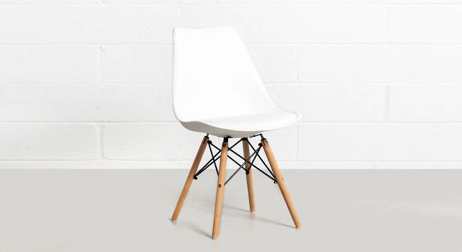 Kesha Lounge Chair (White, Plastic Finish) by Urban Ladder - Cross View Design 1 - 365667