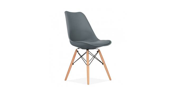 Kingston Lounge Chair (Grey, Plastic Finish) by Urban Ladder - Cross View Design 1 - 365669