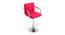 Halsey Bar Stool (Red, Metal & Leatherette Finish) by Urban Ladder - Cross View Design 1 - 365673