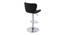 Jamieson Bar Stool (Black, Metal & Leatherette Finish) by Urban Ladder - Front View Design 1 - 365692