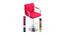 Halsey Bar Stool (Red, Metal & Leatherette Finish) by Urban Ladder - Design 1 Side View - 365719