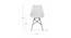 Kesha Lounge Chair (White, Plastic Finish) by Urban Ladder - Design 1 Dimension - 365733