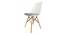 Lambert Lounge Chair (Plastic Finish, White & Light Grey) by Urban Ladder - Cross View Design 1 - 365772