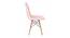 Marlene Lounge Chair (Light Peach, Leatherette Finish) by Urban Ladder - Front View Design 1 - 365792