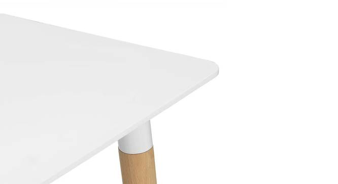 Layne 4 Seater Dining Table (White, Gloss Finish) by Urban Ladder - Front View Design 1 - 365796