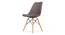 Kourtney Lounge Chair (Brown, Plastic Finish) by Urban Ladder - Rear View Design 1 - 365809